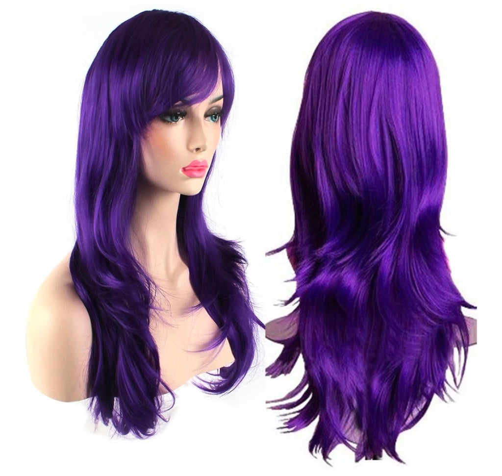 28 inch Fashion Wigs Long Wavy Curly Hair Cosplay Wig