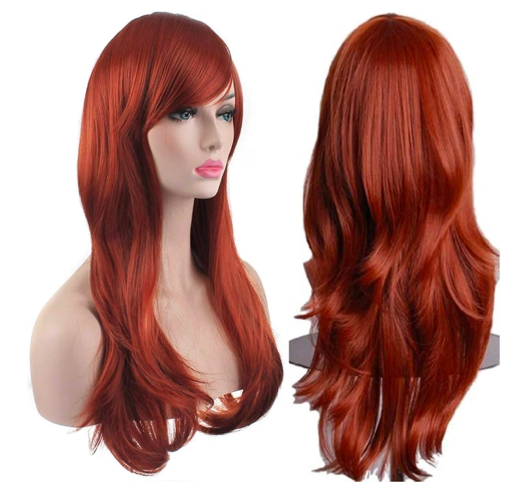 28 inch Fashion Wigs Long Wavy Curly Hair Cosplay Wig