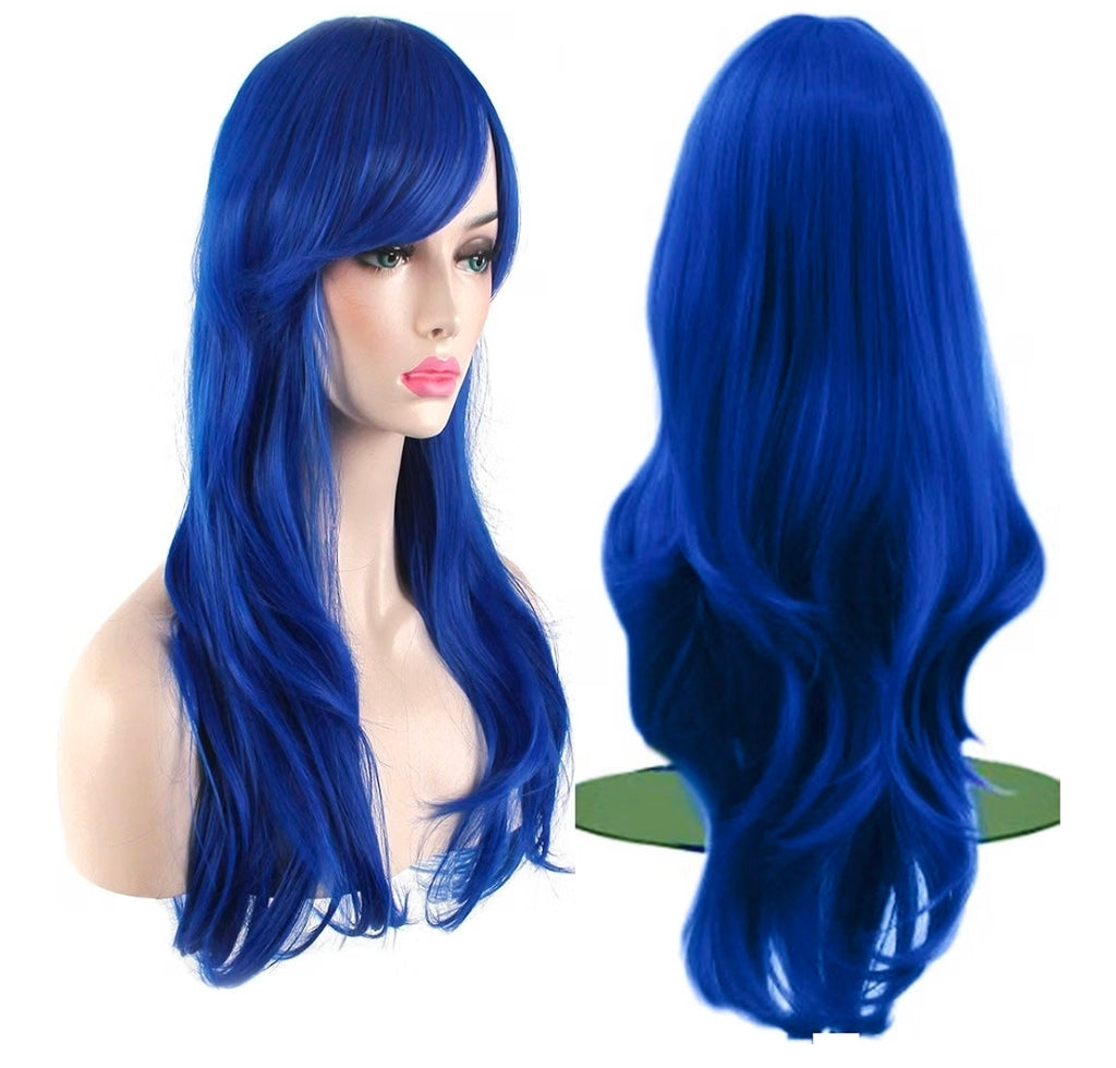 28 inch Fashion Wigs Long Wavy Curly Hair Cosplay Wig