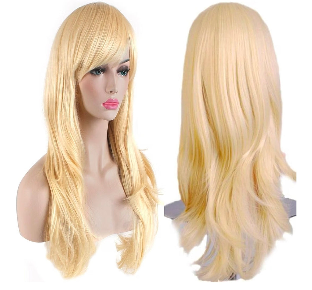 28 inch Fashion Wigs Long Wavy Curly Hair Cosplay Wig