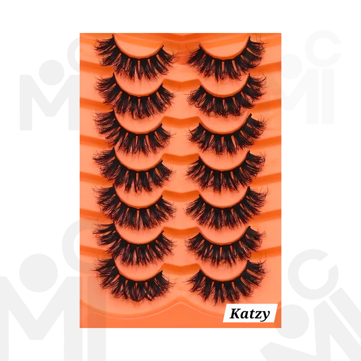 7 pairs of Voluminous Lashes, fluffy, mink-like strip lashes