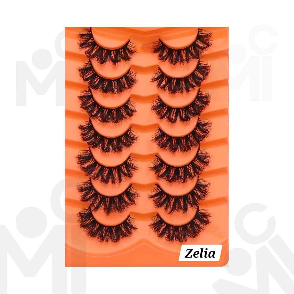 7 pairs of Voluminous Lashes, fluffy, mink-like strip lashes
